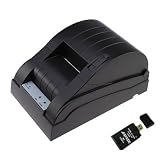 USB Thermal Receipt Printer 58mm Black Plus AGPtek(R) USB 2.0 All-in-one Card Reader
