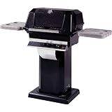 MHP Gas Grills WNK4 Propane Gas Grill W SearMagic Grids On Black Patio Base