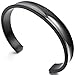 Men,Women's Stainless Steel Bracelet Bangle Cuff Black Polished