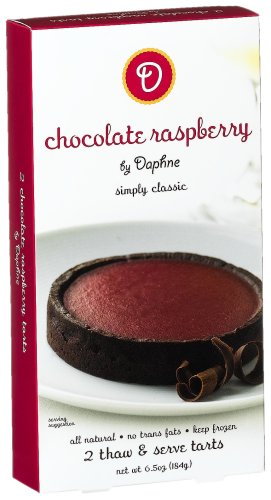The Daphne Baking Company Chocolate Raspberry Tarts,  2-Count Boxes (Pack of 4)