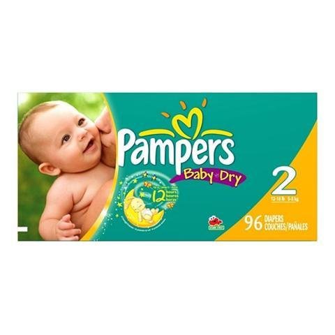 Pampers Baby Dry Size 2 Diapers 96 Count