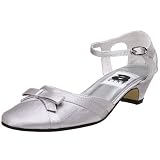 A-Line Little Kid/Big Kid 6/A0493 Dress Shoe,Pewter Striped Satin,3
M US Little Kid