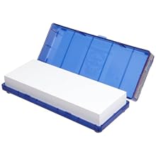 Norton Waterstone, 4000 grit, 1" x 3" x 8" in Blue Plastic Hinged Box