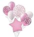 Pink Cheetah Print Balloon Bouquet Set Pink Leopard Print Party Decoration 8pc