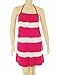 Roxy Cover Up, Zebra Lily Braided Straps Tie Dyed Pink Punch M