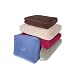 Eco Friendly Rectangle Fleece Pet Bed: Blue (Large)