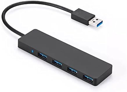 RSPIC Mini 4-Port USB 3.0 Data Hub for Ultra Book, MacBook Air, Windows 8 Tablet PC - Black