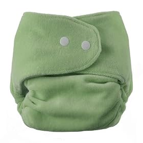 Swaddlebees One-size Organic Velour Fitted Cloth Diaper
