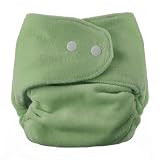 Swaddlebees One-size Organic Velour Fitted Cloth Diaper