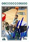 Corey Brewer Autographed/Hand Signed Basketball Card (Minnesota Timberwolves) 2008 Topps #129