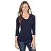 Fashion Corner Women's Layering Three Quarter Sleeve Tee