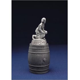 Female Bowler English Pewter Bottle Stopper