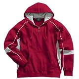 Victory Hooded Sweatshirt, Red/Grey/White