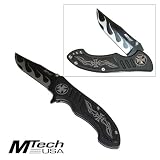 Steel Gray Black Cross Pocket Knife Folder