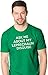 Mens Novelty Saint Patricks T Shirt Funny Irish Tees Cool Party Tees for Guys