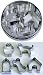 Dog Cookie Cutter Set - mini