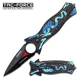 Tac Force TF-707BL Assisted Opening Folding Knife (4.5-Inch Closed)
