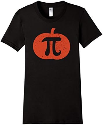 Women's Pumpkin Pi T-Shirt - Vintage Print (New-2016) XL Black