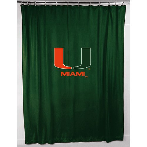 Sports Coverage Miami Hurricanes Shower Curtain