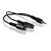 Philips SWA 2151 W/10 Kopfh�rer-Zweifachverteiler (3,5 mm Stecker-2x 3,5 mm Buchse) 0,2 m schwarz