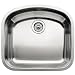 Blanco BL440249 Platinum Series BlancoWave 10-Inch Undermount Deep Single Bowl, Satin Polished