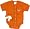 Texas Longhorns Team Color Newborn/Infant Creeper and Bootie Set - 24 months
