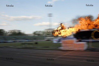'Accident During Motocross Show' Wall Decal -