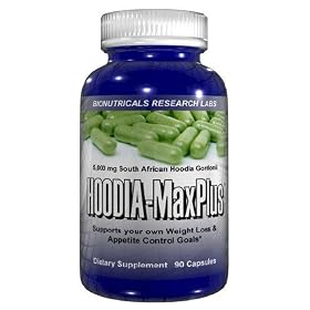 Hoodia-Max Plus - 90 Capsules 5,000 mg 100% PURE and CERTIFIED South African Hoodia Gordonii Appetite Suppressant Weight Loss Diet Pills