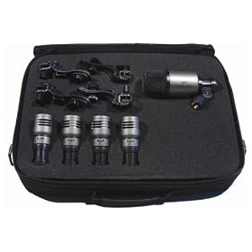 CAD PMP54 Percussion Microphone Pack Five Piece Contains 4 TSM411 and One KBM412 and Travel Case by CAD