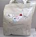 GISELA GRAHAM CANVAS BAG WITH DOG DESIGN EMBROIDERED