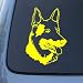 GERMAN SHEPHERD HEAD - Dog - Vinyl Decal Sticker #1516 | Vinyl Color: Yellow