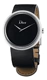 Christian Dior Women's Black Leather Strap Watch #CD043110A001