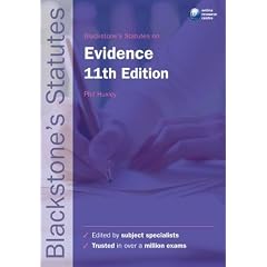 Blackstone's Statutes on Evidence (Blackstone's Statute Series)