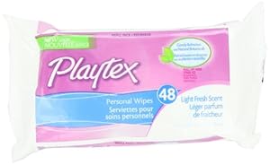 Playtex Personal Cleansing Cloths Refill Pack, 48-Count Package (Pack of 3)