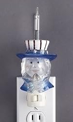 Patriotic Uncle Sam Bubble Light Night Light #164532