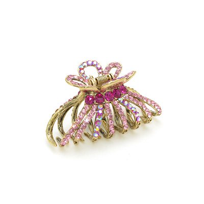 Soho Style Hair Jewelry Elegant Crystal fingered Hair Jaw Pink Color 41h0qW41cYL Soho Style Hair Jewelry Elegant Crystal fingered Hair Jaw Pink Color