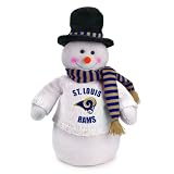 18" NFL St. Louis Rams Plush Dressed for Winter Snowman Christmas Decoration