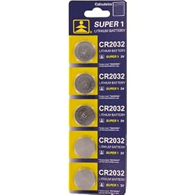 SE CR2032 Battery, Package of 5