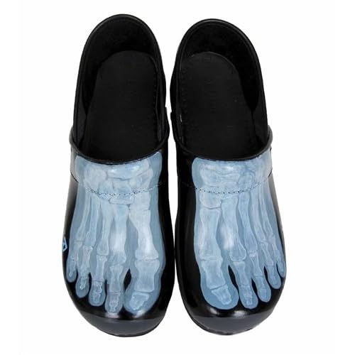 XRay Feet Hand Painted Professional Leather Sanita Clogs