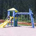 Fort Columbus Red Residential Playground Set