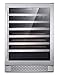 Hanover HWC60301-6SS Luxury Series 24 54-Bottle Capacity and Reversible Door Hinge Single Zone Wine Cooler