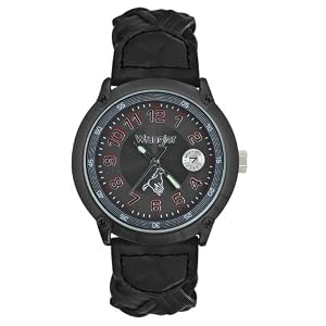 Wrangler Men's 60-154E Casual Braided Leather Strap Watch