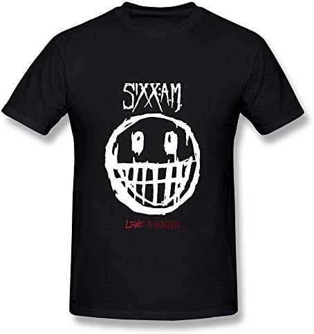 RBKING Men's Sixx Am Live Is Beautiful T-shirt M Black
