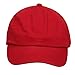 Youth Washed Chino Twill Cap-Red OSFM
