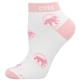 Chicago Cubs Pink Ladies (528) 9-11 Team Logo Ankle Socks