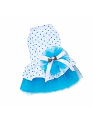 Pet Products: Pet Dog Dress,SJINC(TM) 2015 Romantic, Lovely, Puppy Dog, Princess, Tutu, Dress (XS, Blue) - SJINC(TM)
