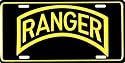 US Army Ranger License Plate