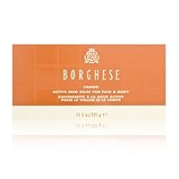 Borghese Fango Active Mud Soap for Face and Body, 11.5 Ounce