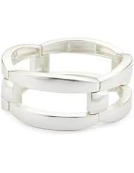 Kenneth Cole New York Silver-Tone Link Stretch Bracelet