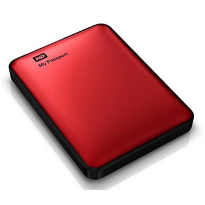 WD My Passport 1TB Portable External Hard Drive Storage USB 3.0 Red (WDBBEP0010BRD-NESN)